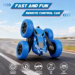 Remote Control Car, RC Cars Toys for Kids Ages 6-12, 2.4GHz RC Stunt Truck with 360° Double-Sided Flips, 4WD Off-Road Racing, Christmas Birthday Gifts for 3 4 5 6 7 5-7 6-8 8-10 Year Old Boys Girls
