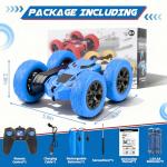 Remote Control Car, RC Cars Toys for Kids Ages 6-12, 2.4GHz RC Stunt Truck with 360° Double-Sided Flips, 4WD Off-Road Racing, Christmas Birthday Gifts for 3 4 5 6 7 5-7 6-8 8-10 Year Old Boys Girls