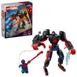 LEGO Marvel Miles Morales Mech vs. Spider-Man 2099 Building Toy for Boys & Girls - Poseable Super Hero Mech & 2 Marvel Minifigures for Kids & Fans, Ages 6+ - Gift Idea for Birthdays - 76337
