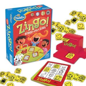 ThinkFun Zingo Bingo Award Winning Preschool Game for Pre-Readers and Early Readers Age 4 and Up - One of the Most Popular Board Games for Boys and Girls and their Parents (97700)