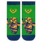LEGO Ninjago Boys Socks 3 Pack, Ninja Kids Socks Pack of 3, Cotton Boys Underwear, Multicolor 4-6