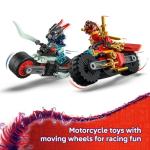 LEGO NINJAGO Kai's Motorcycle Speed Race Building Toy for Kids - Pretend Play Motorcycle Toy with 2 Minifigures - Building Blocks for Boys & Girls, Ages 6+ - Gift Idea for Birthdays - 71838