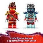 LEGO NINJAGO Kai's Motorcycle Speed Race Building Toy for Kids - Pretend Play Motorcycle Toy with 2 Minifigures - Building Blocks for Boys & Girls, Ages 6+ - Gift Idea for Birthdays - 71838