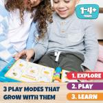 Chuckle & Roar Pop It! Book: Colors – Interactive Sensory Learning Book with Bilingual English & Spanish Play, Grow-with-Me Modes, Quiet Mode, Color Learning Toy for Toddlers Ages 1–4+