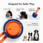 Cheerble Smart Interactive Dog Toy, Wicked Ball Rolly, Automatic Moving, Bouncing, Rotating, E-TPU Material, Active Rolling Interactive Dog Ball for Medium and Large Dogs (Blue)