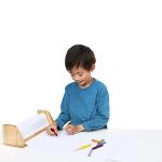 Melissa & Doug Wooden Tabletop Paper Roll Dispenser With White Bond Paper (12 inches x 75 feet) Drawing For Kids Art, Craft Roll For Kids