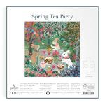 Galison Spring Tea Party – 500 Piece Foil Jigsaw Puzzle Featuring Beautiful Artwork of Rabbits Enjoying A Tea Party
