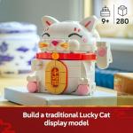 LEGO Lucky Cat Building Toy for Girls & Boys - Smiling Cat W/Waving Paw Function for Kids, Ages 9+ - Home Decor for Spring Festival & Chinese New Year Celebrations - Gift Idea for Birthdays - 40813