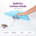 SmartyKat Hot Pursuit Electronic Concealed Motion Cat Toy, Unpredictable Erratic Movement Mimics Prey for Active Hunting for Cats & Kittens, Battery Powered