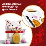 LEGO Lucky Cat Building Toy for Girls & Boys - Smiling Cat W/Waving Paw Function for Kids, Ages 9+ - Home Decor for Spring Festival & Chinese New Year Celebrations - Gift Idea for Birthdays - 40813