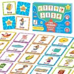 Memory Game, CVC Word Games Kindergarten, Memory Games for Kids Ages 4-8, Matching Games for Toddlers 3-5, Phonics Games Flash Cards 2-4 Years, Memory Card Game Homeschool Learning Educational Toys