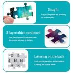 Impossible Puzzles for Adults 1000 Pieces, PICKFORU Forest Aurora Jigsaw Puzzle, Nature Scenery Colorful Puzzles Plant Scenic Challenge