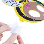 Winlyn 24 Sets Spring Masks Craft Kits DIY Foam Easter Kids Party Mask Art Sets Bee Frog Owl Bunny Chick Lamb Butterfly Face Mask Stickers for Kids Spring Classroom Activities Party Favors Art Project