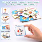 Memory Game, CVC Word Games Kindergarten, Memory Games for Kids Ages 4-8, Matching Games for Toddlers 3-5, Phonics Games Flash Cards 2-4 Years, Memory Card Game Homeschool Learning Educational Toys