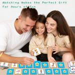 Memory Game, CVC Word Games Kindergarten, Memory Games for Kids Ages 4-8, Matching Games for Toddlers 3-5, Phonics Games Flash Cards 2-4 Years, Memory Card Game Homeschool Learning Educational Toys