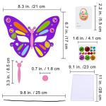Winlyn 24 Sets Spring Masks Craft Kits DIY Foam Easter Kids Party Mask Art Sets Bee Frog Owl Bunny Chick Lamb Butterfly Face Mask Stickers for Kids Spring Classroom Activities Party Favors Art Project