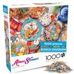 Buffalo Games - Aimee Stewart - Cookies and Cocoa - 1000 Piece Jigsaw Puzzle for Adults Challenging Puzzle Perfect for Game Nights - 1000 Piece Finished Size is 26.75 x 19.75, Large