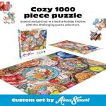 Buffalo Games - Aimee Stewart - Cookies and Cocoa - 1000 Piece Jigsaw Puzzle for Adults Challenging Puzzle Perfect for Game Nights - 1000 Piece Finished Size is 26.75 x 19.75, Large