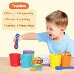 Skillmatics Silicone Rainbow Sorting Game - Learning & Educational Toy, Sorting, Counting & Sequencing Skills, Easter Gifts for Toddlers & Preschoolers Ages 3, 4, 5, 6