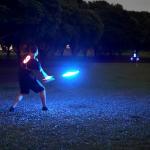 TOSY Flying Disc - 108 RGB Multicolor LEDs, Super Bright, Smart Modes, Cool Valentine Easter Gift, Camping Toy for Kid/Teen/Adult, Auto Light Up, Rechargeable, Waterproof, 175g