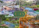 500 Piece Jigsaw Puzzles for Adults - Four Seasons | One Puzzle, Divided into Four Sections - Licensed by Chris Bigelow