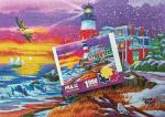 Puzzles for Adults 1000 Pieces - Winter Jigsaw Puzzle - Victorian Lighthouse Licensed by Nancy Wernersbach