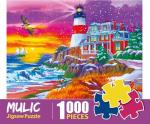 Puzzles for Adults 1000 Pieces - Winter Jigsaw Puzzle - Victorian Lighthouse Licensed by Nancy Wernersbach