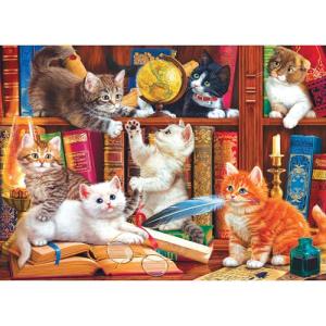 RoseArt - Kodak Premium - Library Mischief - 1000 Piece Jigsaw Puzzle for Adults