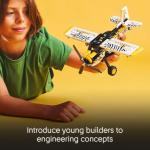 LEGO Technic Bush Plane Toy - Buildable Airplane Toy for Kids, Boys and Girls, Ages 8+ - Model Airplane Gift with Spinning Propeller, 4-Cylinder Piston Engine, and More - 42198