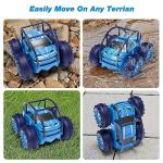 MaxTronic Amphibious Remote Control Car,Rechargeable RC Cars Toy 360° Flips Rotation Stunt Crawler 15KM/H 4WD All Terrain Outdoor Indoor Toy for Kids Boys Girls 3-12