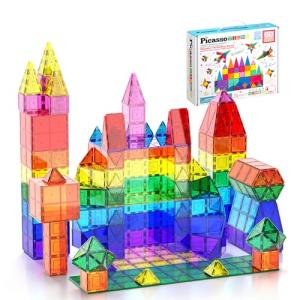 PicassoTiles 60pcs Magnetic Building Blocks - Inspire Creativity