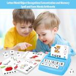 Yolscue Montessori Matching Letter Games,Educational Toys for 3-8 Year Olds Boys Girls,Alphabet Learning Toys for Kids Ages 3-8 Years,Birthday Party Gifts for 3-8 Year Olds Boys Girls(Blue)