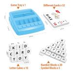 Yolscue Montessori Matching Letter Games,Educational Toys for 3-8 Year Olds Boys Girls,Alphabet Learning Toys for Kids Ages 3-8 Years,Birthday Party Gifts for 3-8 Year Olds Boys Girls(Blue)