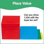 edxeducation Plastic Base Ten Set - 121 Pcs - Math Learning Tools