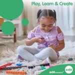 edxeducation Plastic Base Ten Set - 121 Pcs - Math Learning Tools