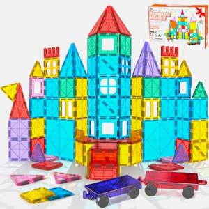 Magnetic Tile Building Set for Toddlers and Kids