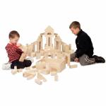 Melissa & Doug Solid-Wood Building Blocks - 60 pcs