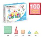 PicassoTiles 100pc Clear Magnetic Building Set - Inspiring Creativity
