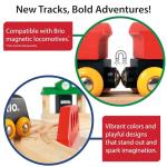BRIO Wooden Tracks and Train Accessories – 50-Piece Pack