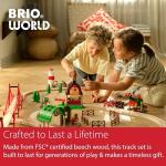 BRIO Wooden Tracks and Train Accessories – 50-Piece Pack