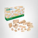 BRIO Wooden Tracks and Train Accessories – 50-Piece Pack