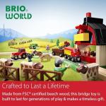 BRIO Lifting Bridge | Toy Train Accessory, Red