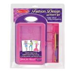 Melissa & Doug Fashion Design Kit - Rubbing Plates, Fashion Plates, Travel-Friendly