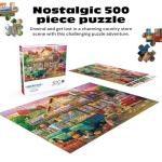 Buffalo Games - Eduard - Country Store - 500 Piece Jigsaw Puzzle For Adults -Challenging Puzzle Perfect for Game Nights - Finished Size is 21.25 x 15.00
