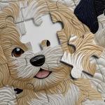 Funny Puppy Puzzles for Adults 1000 Pieces, Cute Dog Animal Jigsaw Puzzles, Impossible Hard Difficult Challenging Art Puzzle