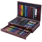 142 Pc Art Set with Wood Carrying Case