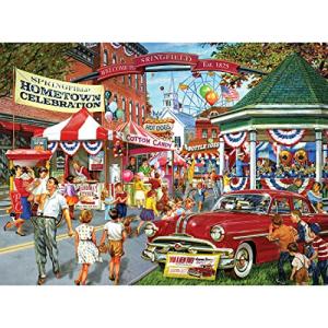 RoseArt - Back to The Past - Hometown Celebration - 1000 Piece Jigsaw Puzzle for Adults