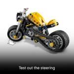 LEGO Technic Yellow Motorcycle Toy - Building Toy for Boys & Girls, Ages 7+ - Model Kit with Detailed Features - Bedroom Decor for Kids - Gift for Birthdays - 42225