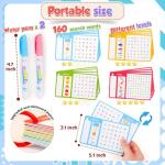 Sight Words Kindergarten Learning Activities: 160 Word Search Spelling Games - Reusable Water Coloring Flash Cards for Studying - Educational Travel Games for Road Trip 4-8 Year Olds
