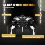 MUISHUYU Rechargeable Transform Remote Control Spider Car, Black Transforming RC Robot Toy 1:18, One-Key Deformation, 360° Drifting Vehicle for Kids Ages 3-7